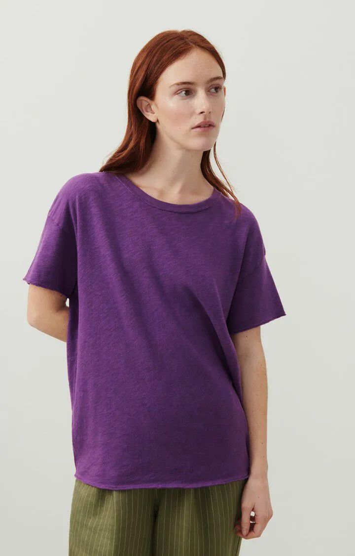 American Vintage Sonoma Crew Short Sleeve Tee in Violet