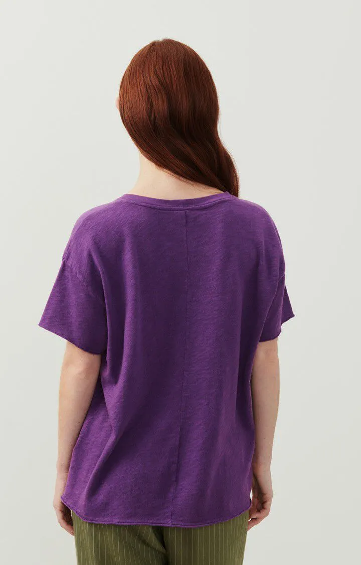 American Vintage Sonoma Crew Short Sleeve Tee in Violet