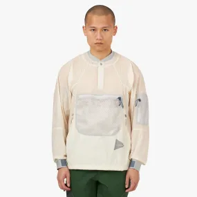 and wander Breath Rip Pullover Jacket / Off White