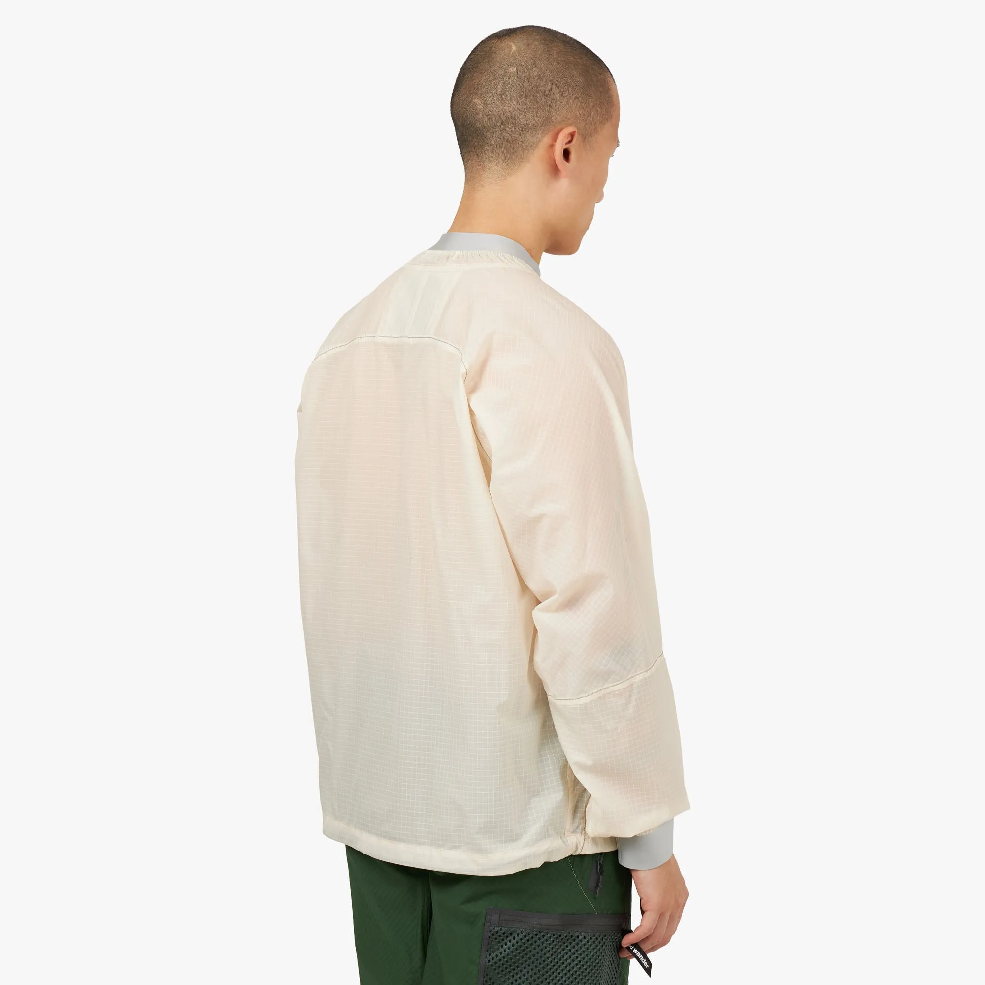 and wander Breath Rip Pullover Jacket / Off White