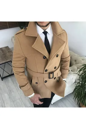 Arctic Camel Double Breasted Coat