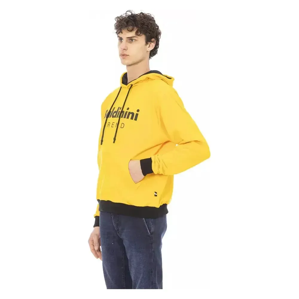 Baldinini Trend Yellow Cotton Men Hoodie