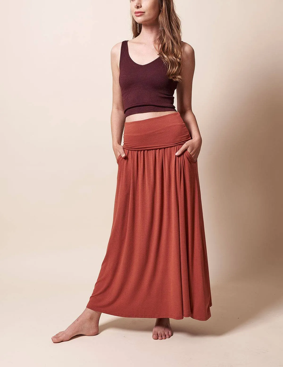 Bamboo Maxi Skirt