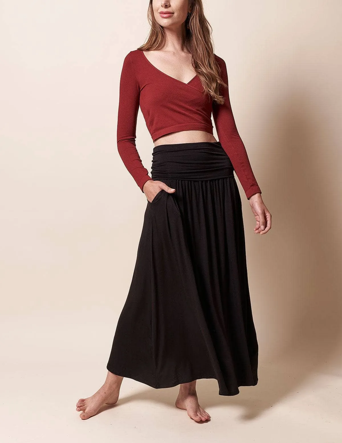 Bamboo Maxi Skirt