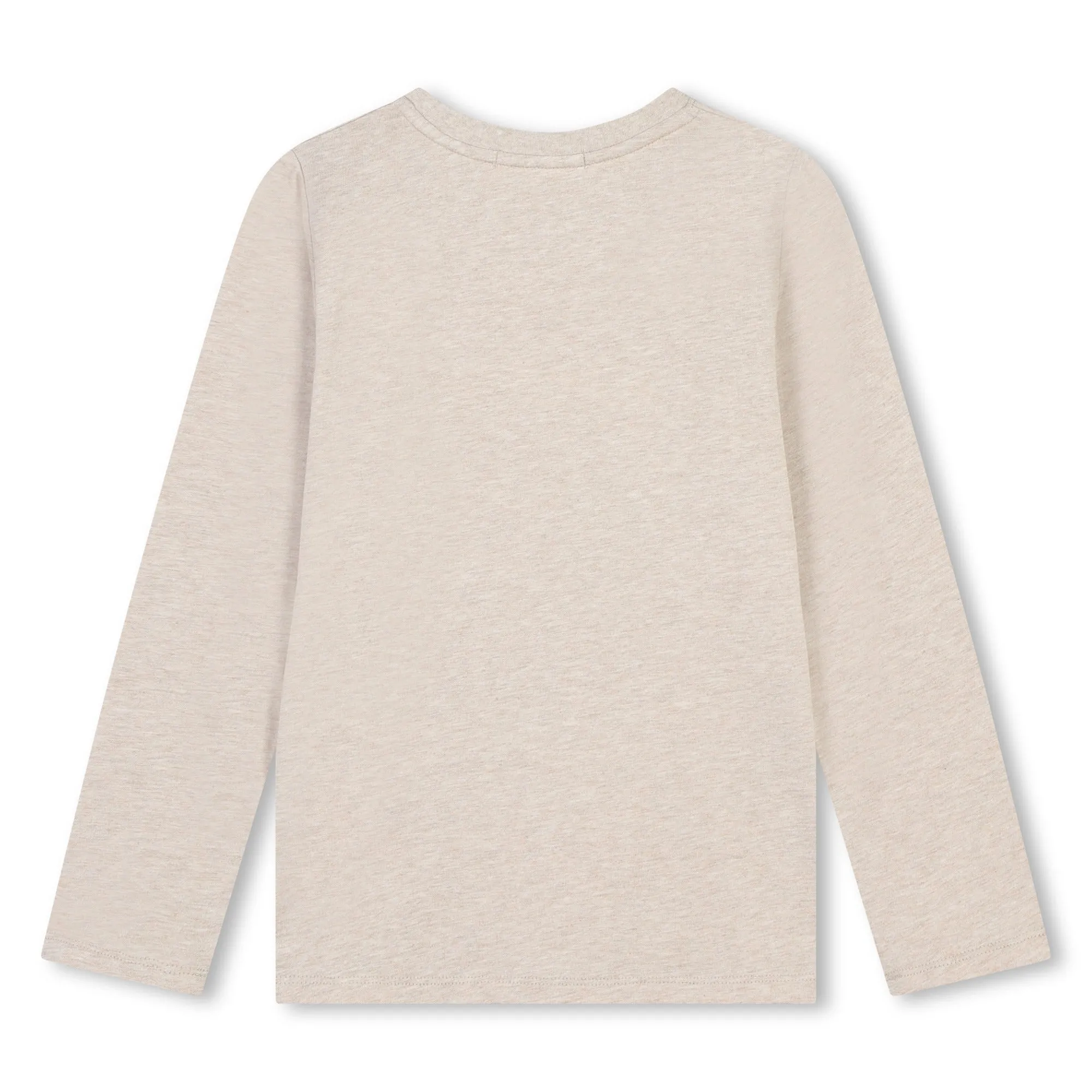 Beige Marl Long Sleeve Tee