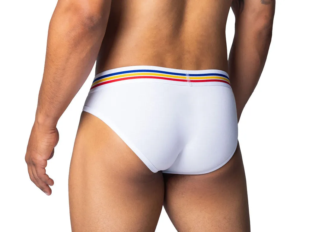 BIKE Stretch Cotton Brief White