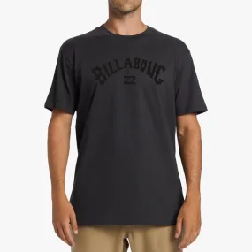 Billabong Mens Arch Wave Short Sleeve Tee Washed Black