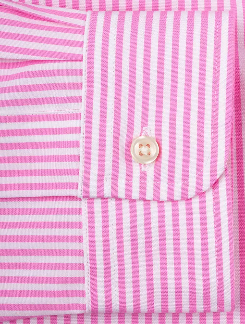 Buttondown Stripe Shirt Pink White