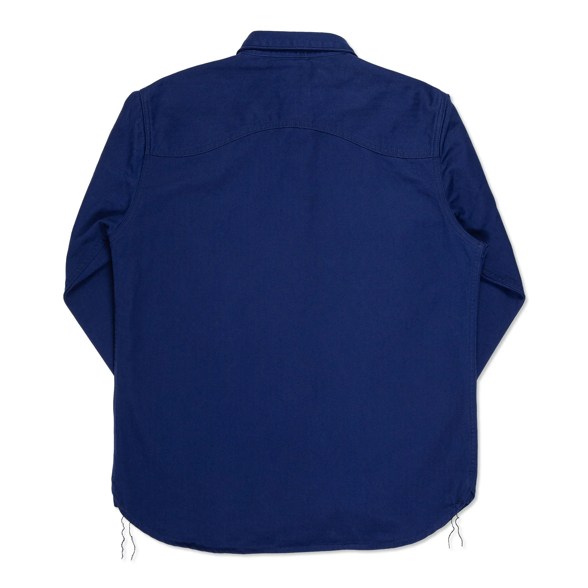 BWS-02 UTILITY SHIRT 8 oz. worker blue herringbone