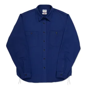 BWS-02 UTILITY SHIRT 8 oz. worker blue herringbone