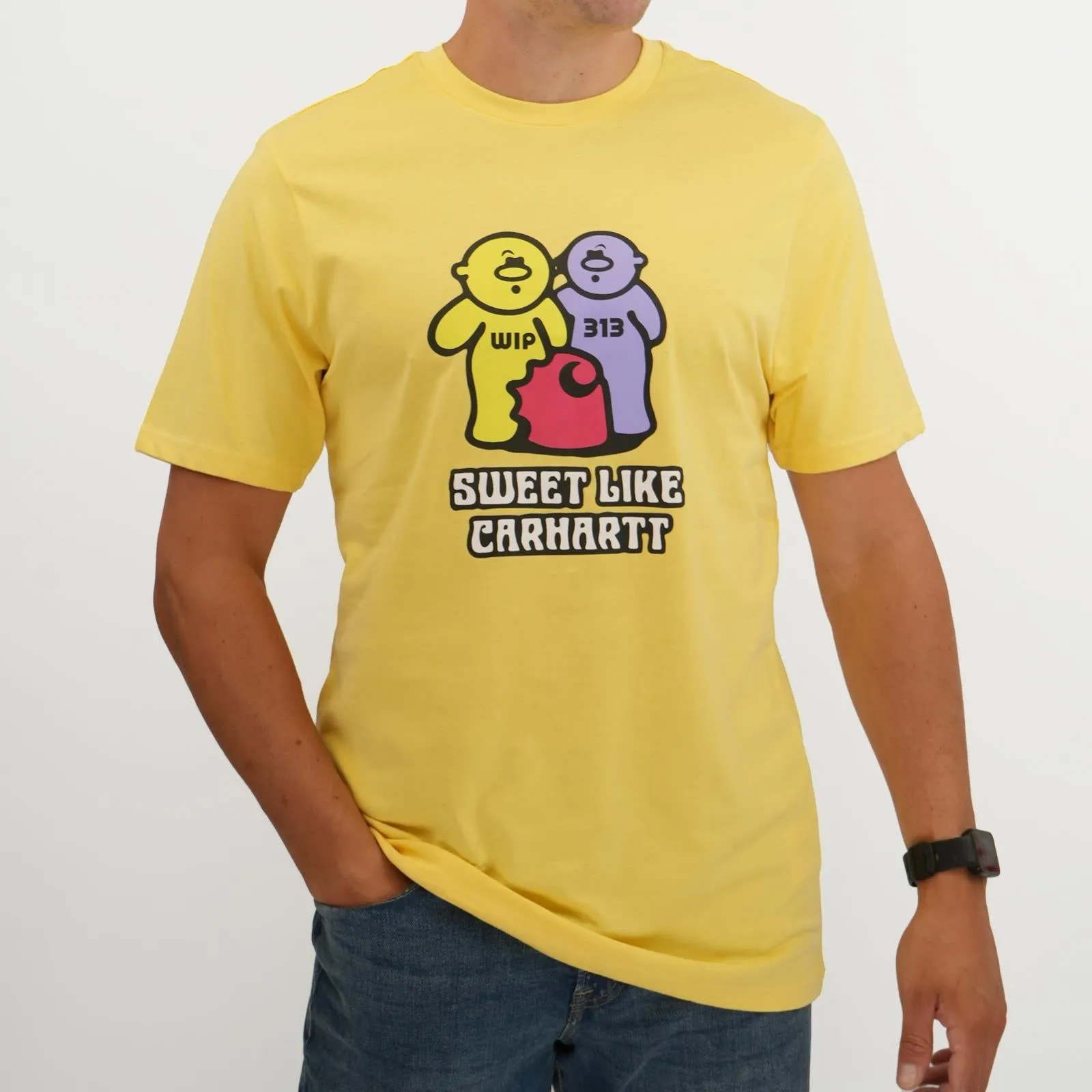 Carhartt WIP Mens Gummy Bear Yellow T-shirt