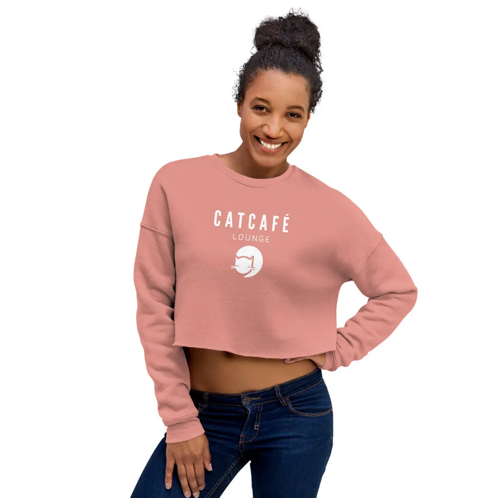 CatCafe Lounge Crop Sweatshirt