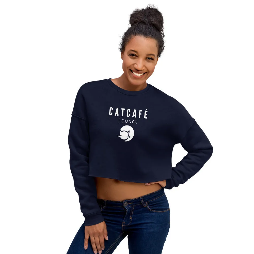 CatCafe Lounge Crop Sweatshirt