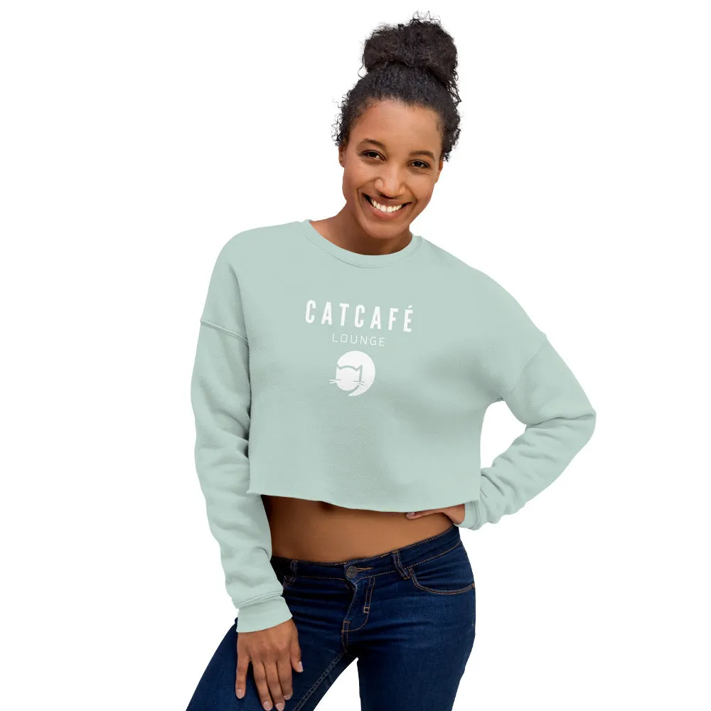 CatCafe Lounge Crop Sweatshirt