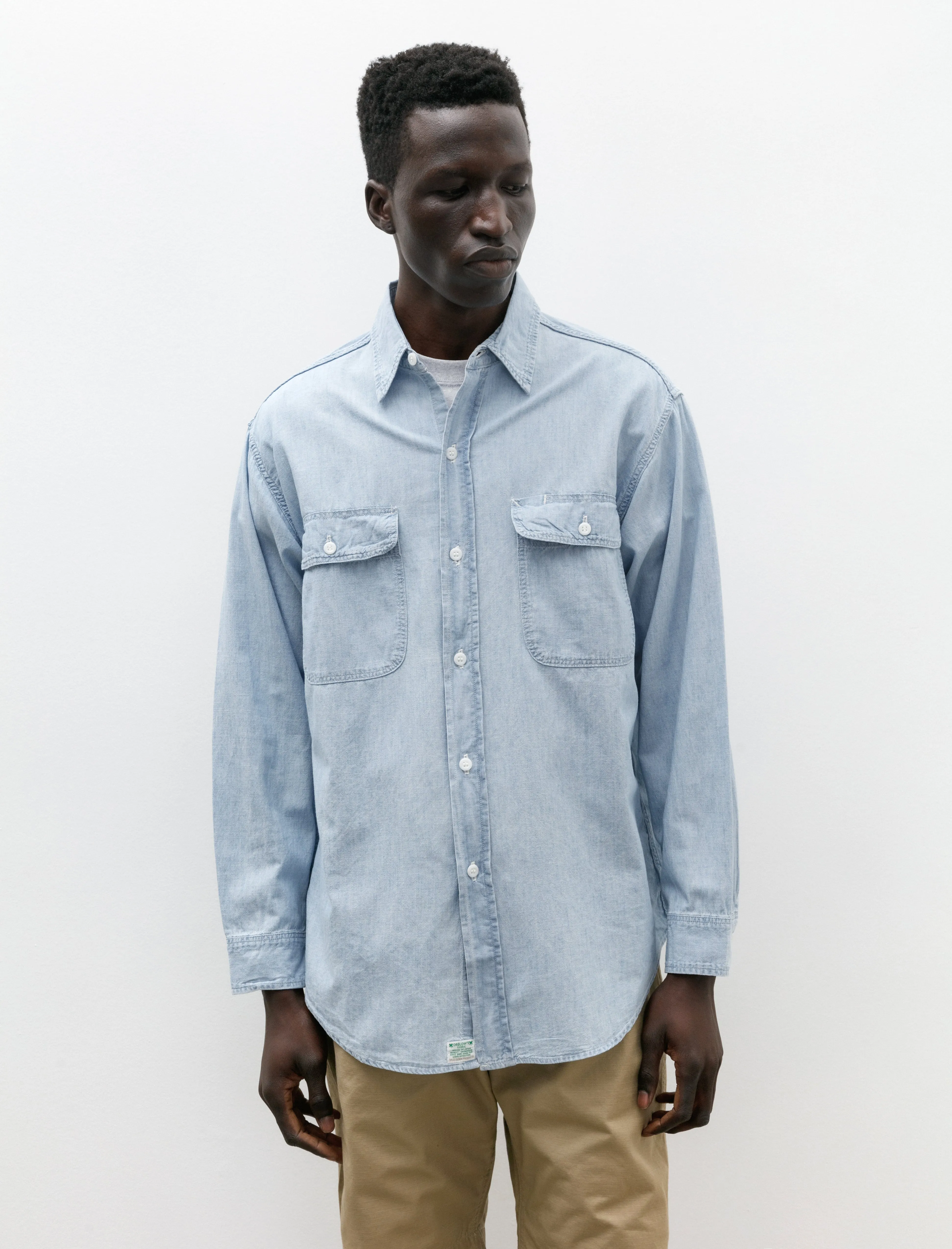 Chambray Work Shirt Chambray Bleached