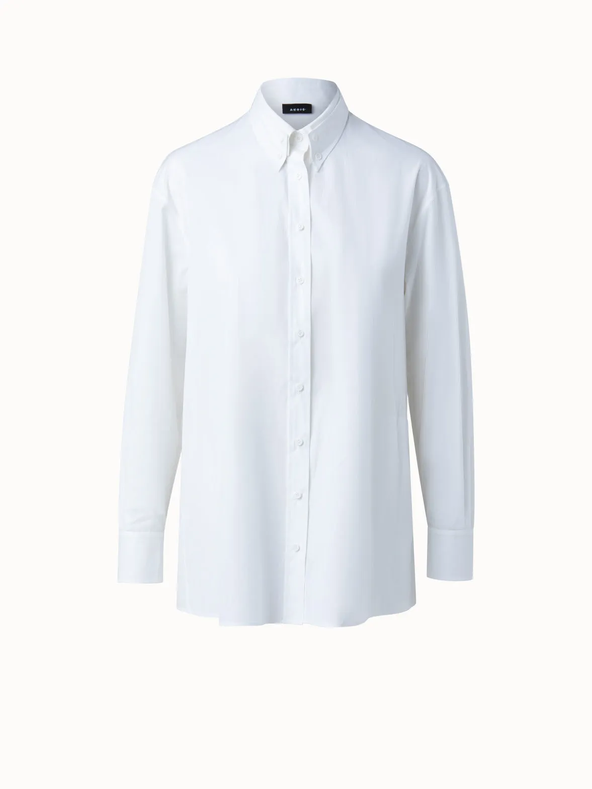 Cotton Poplin Trapezoid Pocket Shirt Jacket