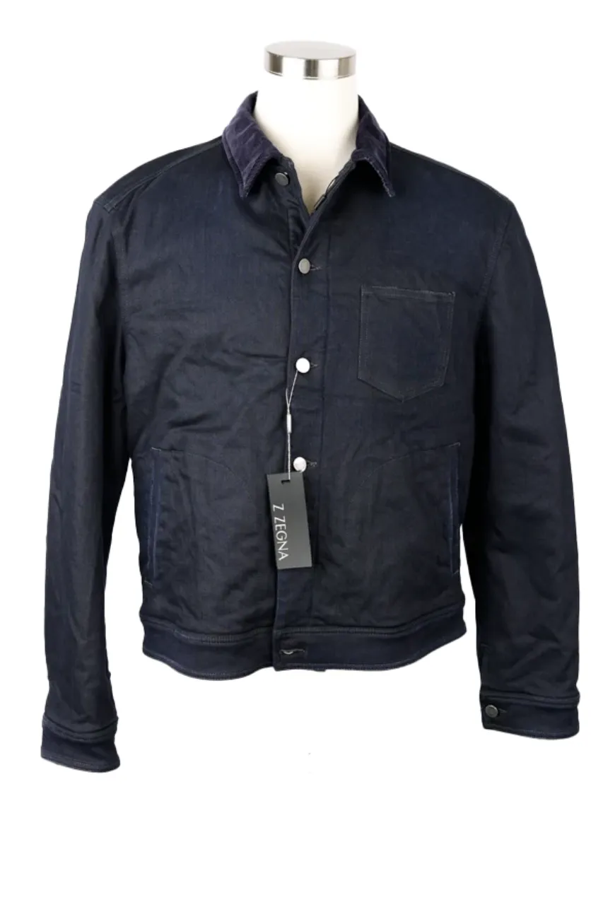 Denim Padded Shirt Jacket