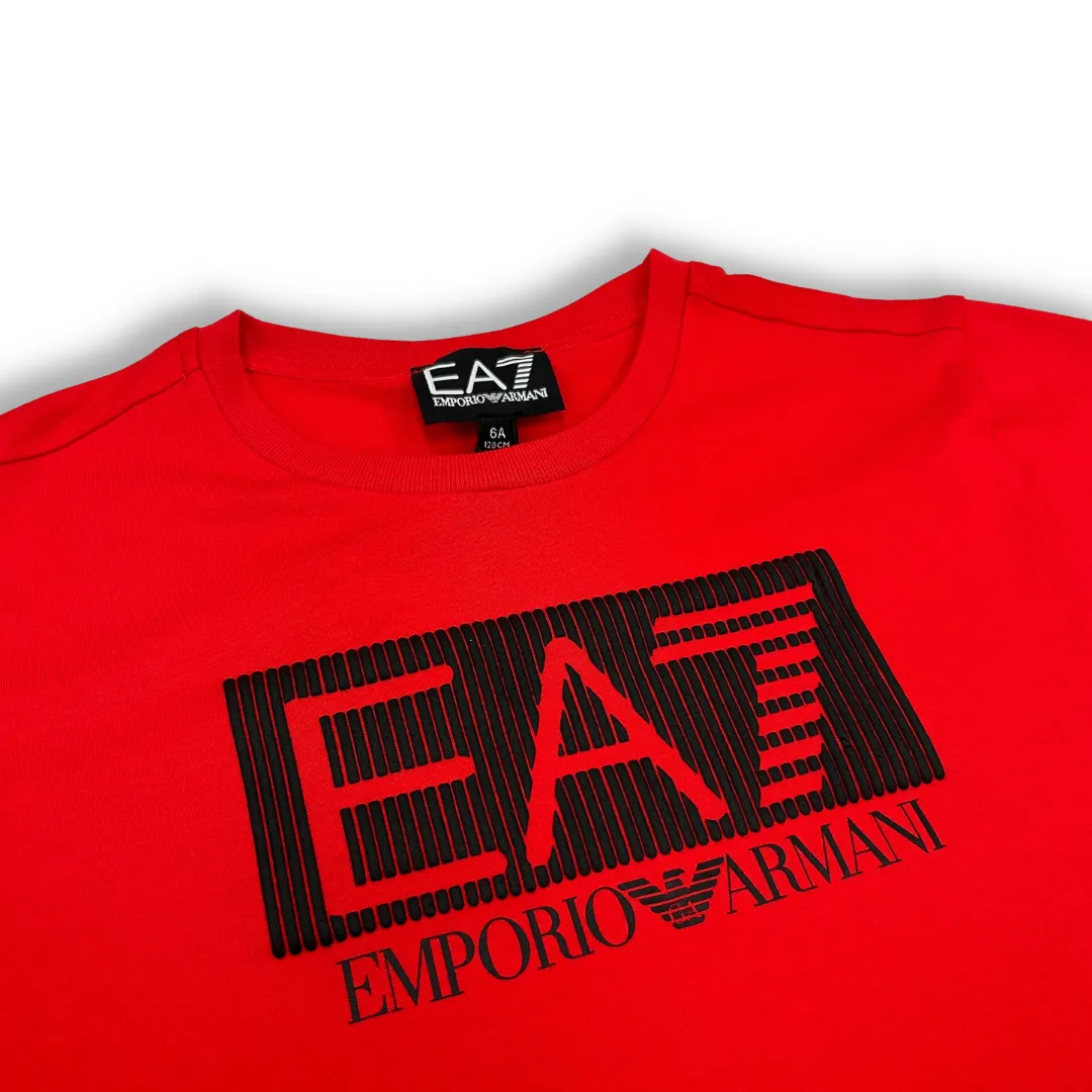 EA7 Boys Red Logo T-Shirt_3RBT53-BJ02Z