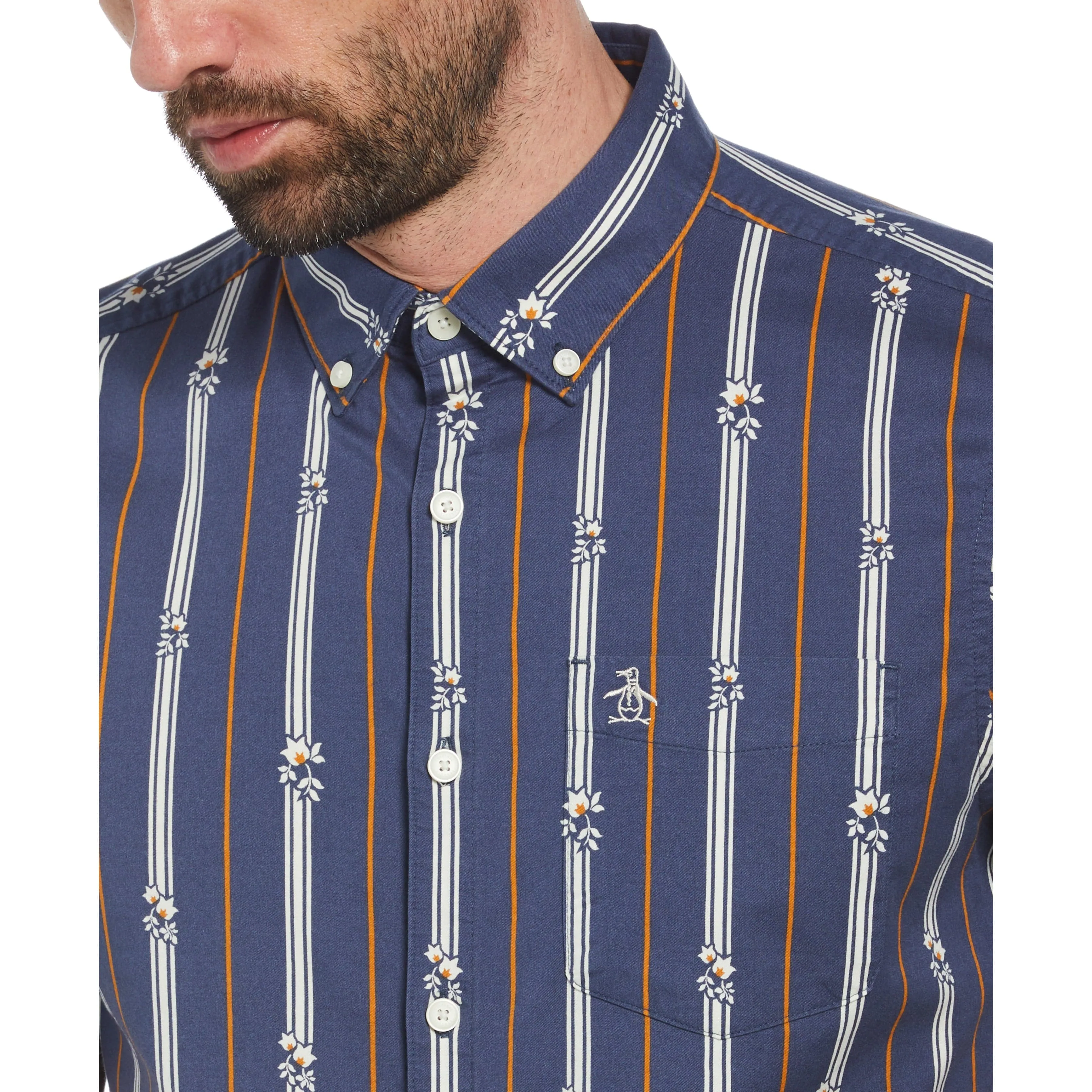 EcoVero™ Blend Vertical Stripe Shirt