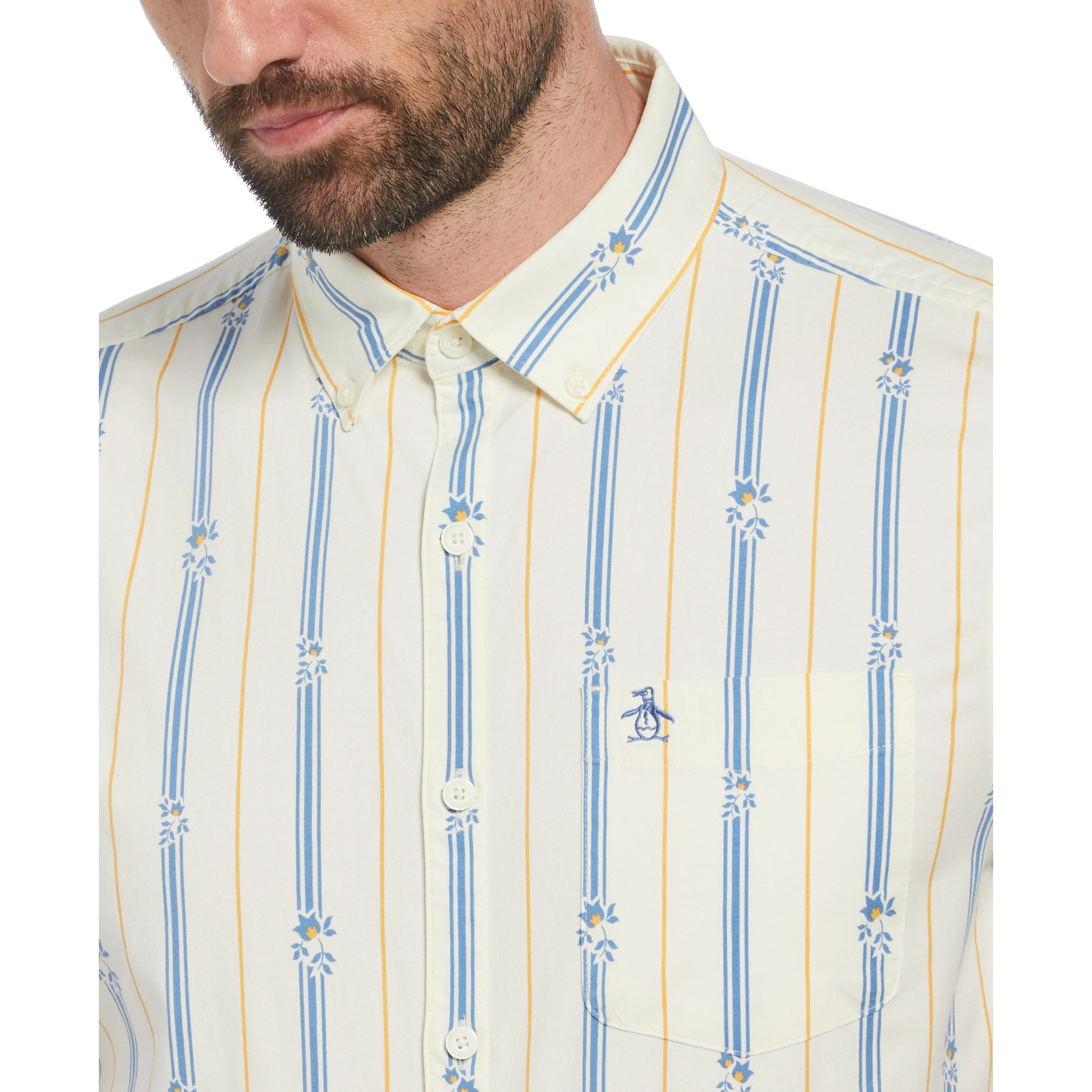 EcoVero™ Blend Vertical Stripe Shirt