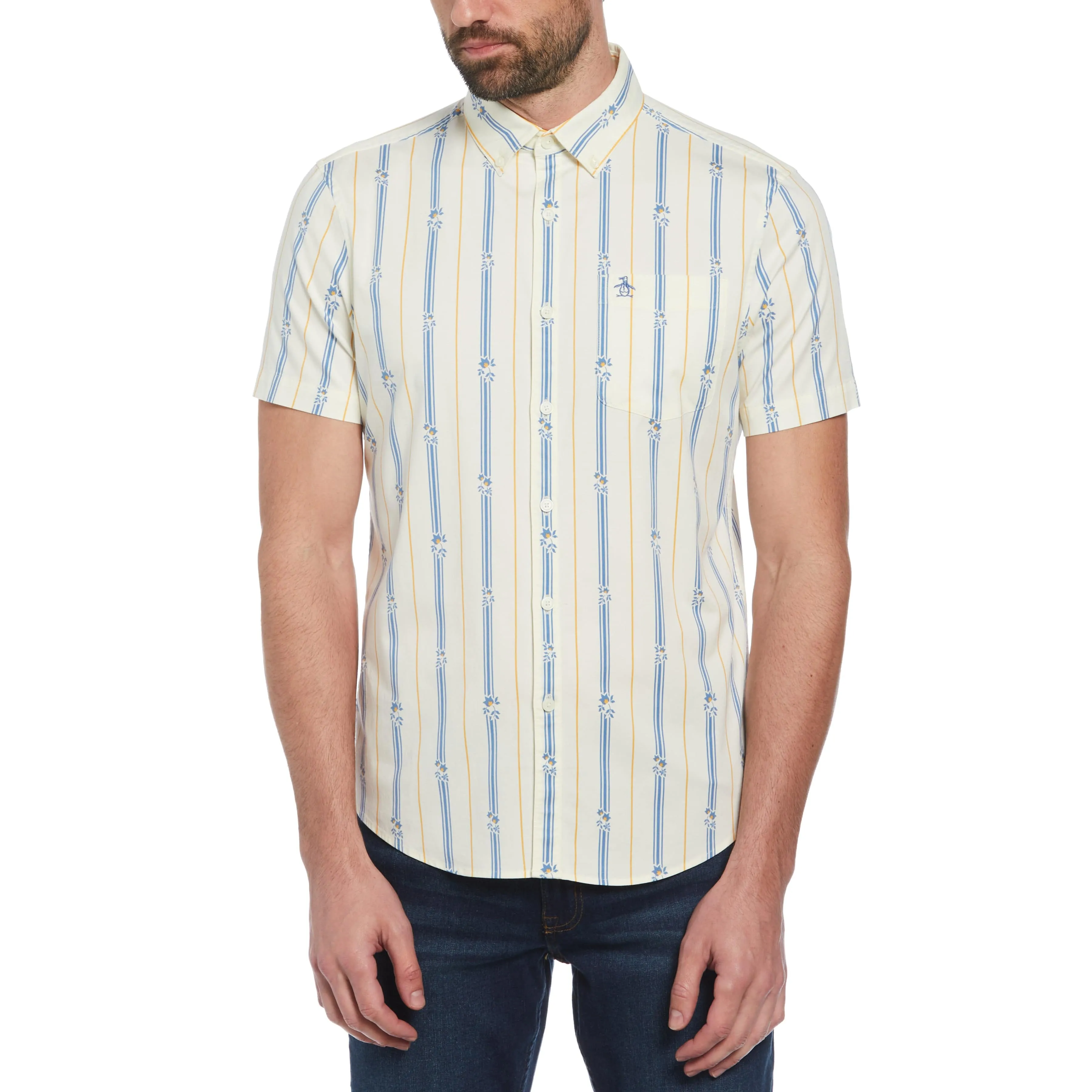 EcoVero™ Blend Vertical Stripe Shirt