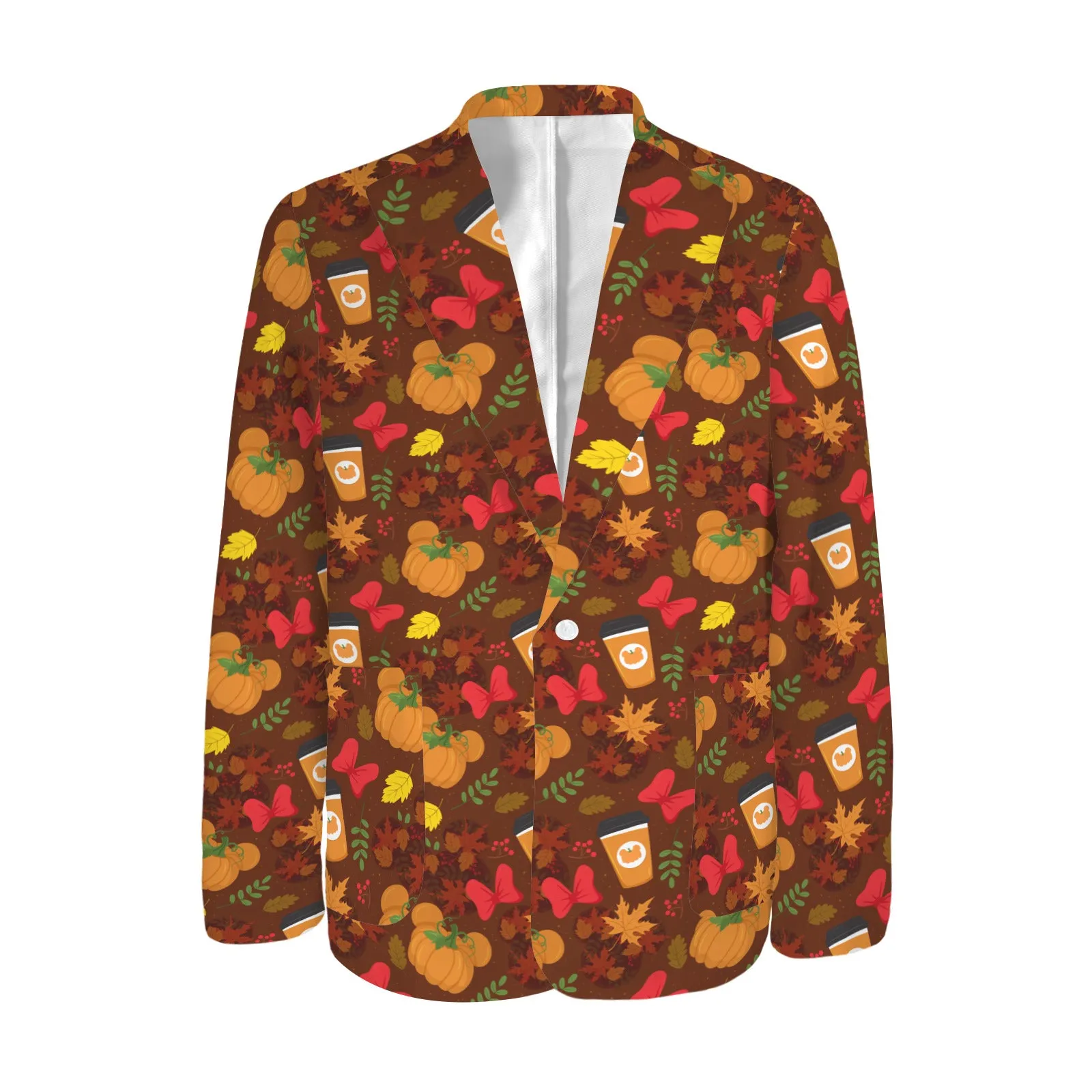 Fall Pumpkins Men's Blazer Jacket