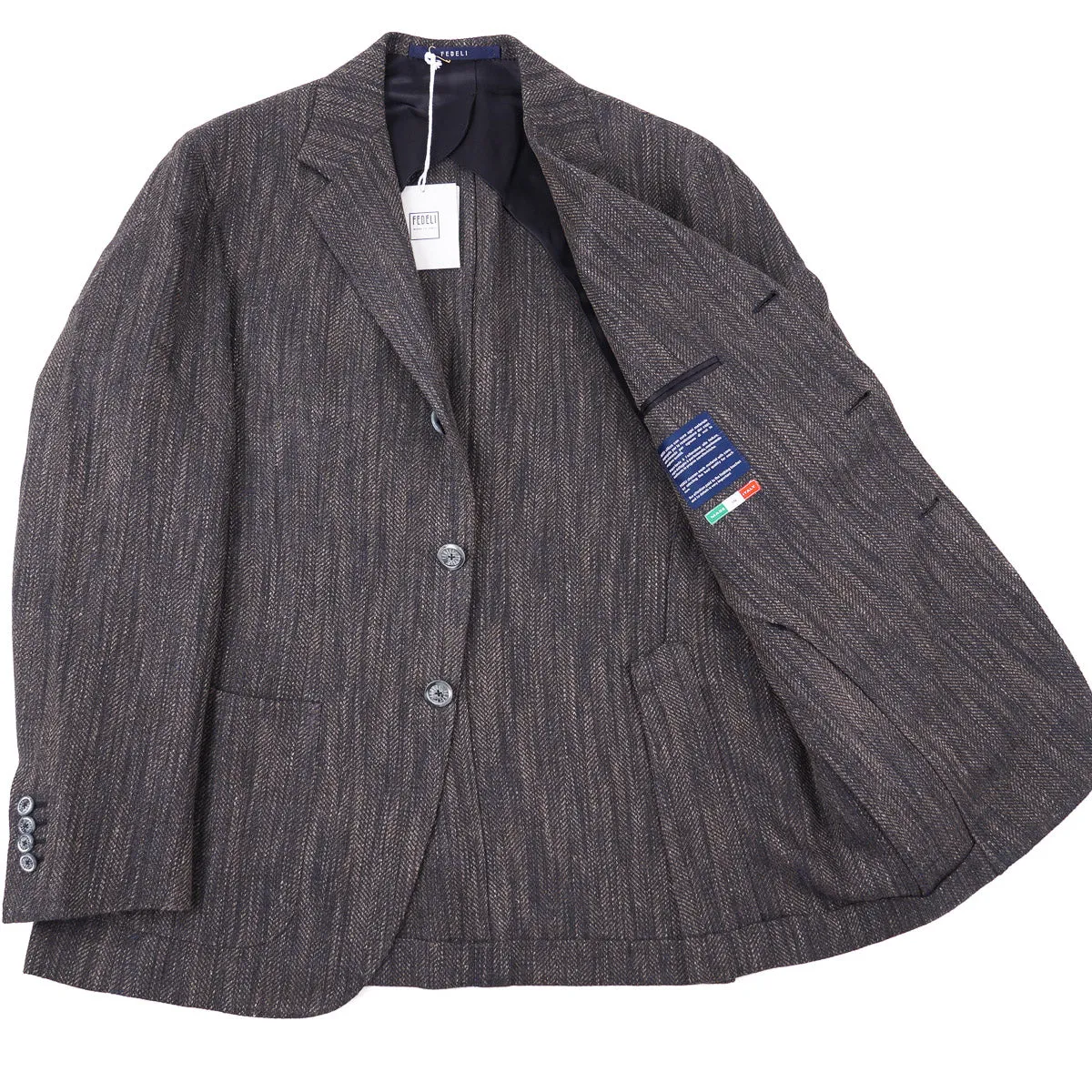 Fedeli Woven Silk-Linen Sport Coat