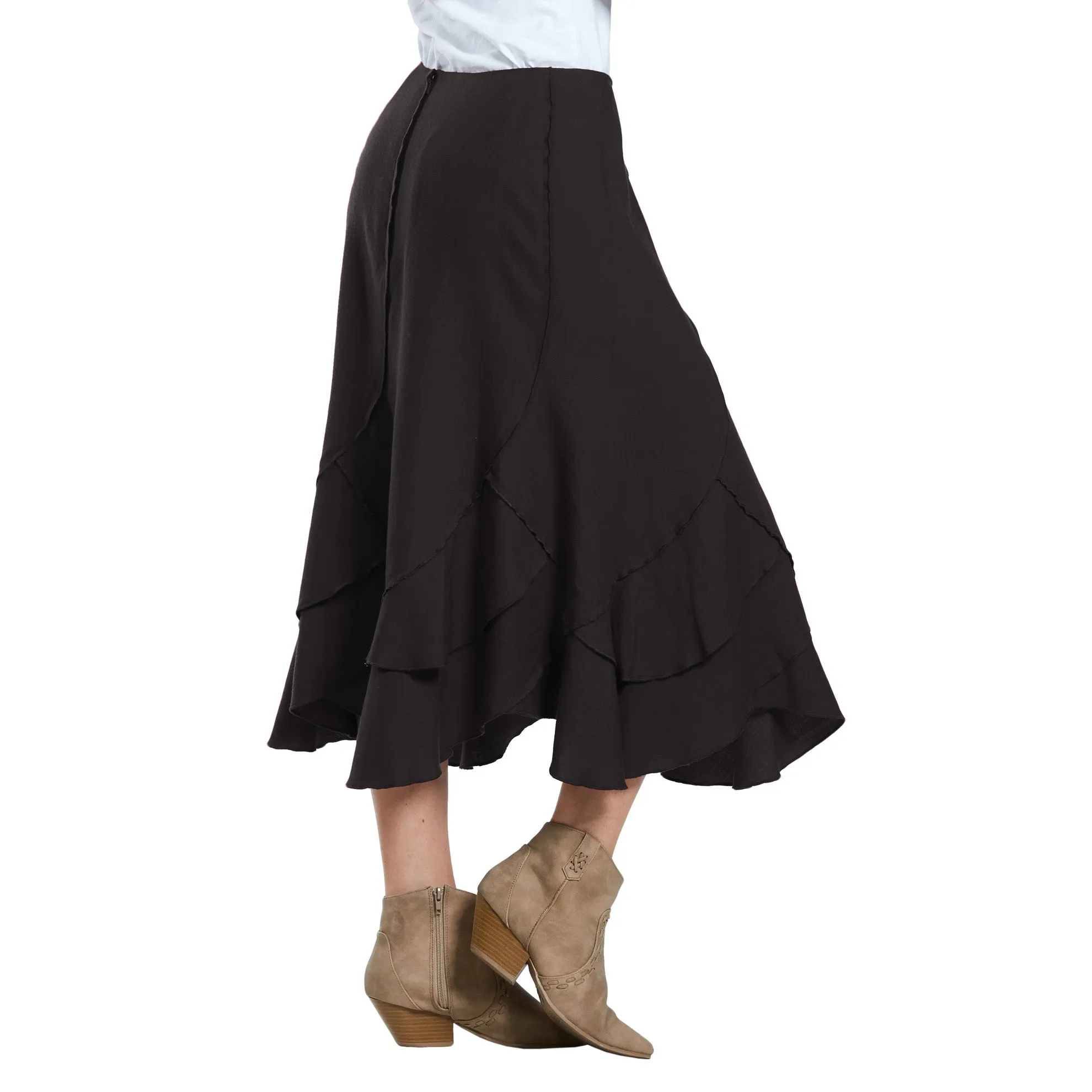 J. Peterman Women's Curved Panel Wool Skirt