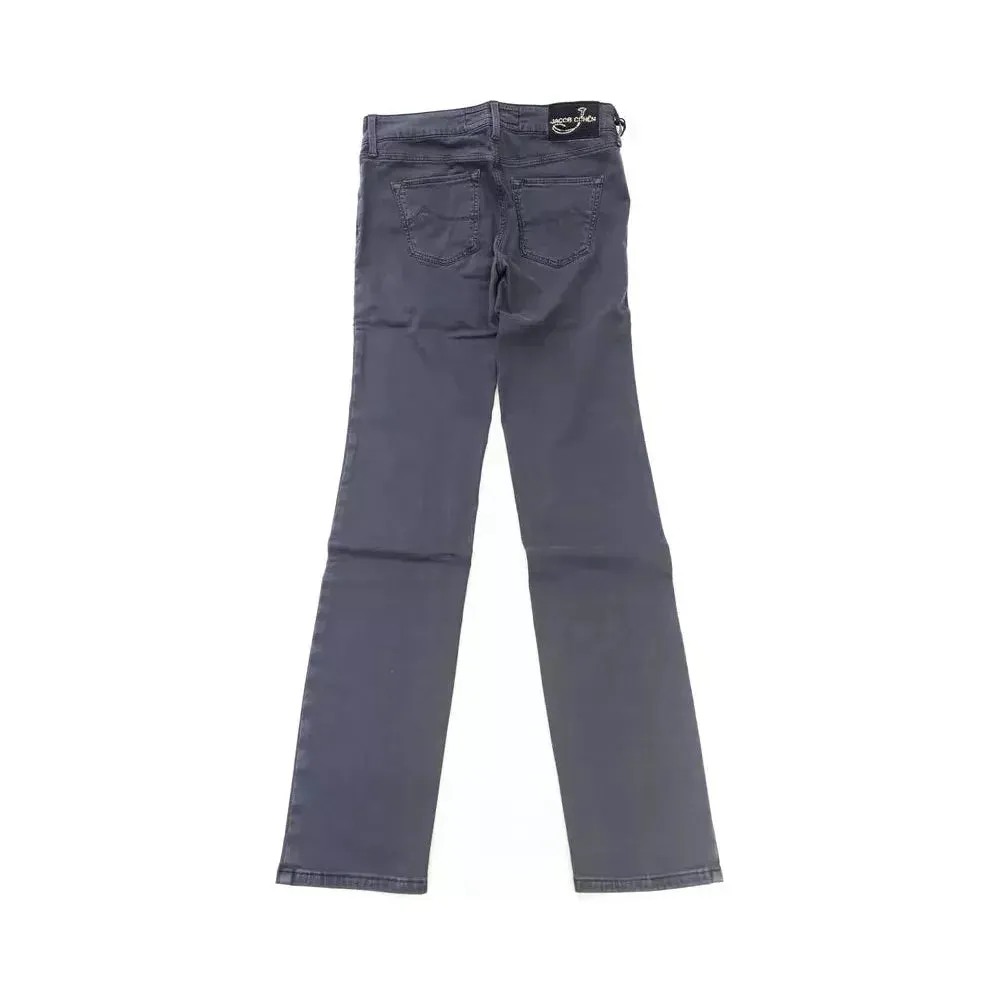 Jacob Cohen Blue Cotton-Like Women's Jean