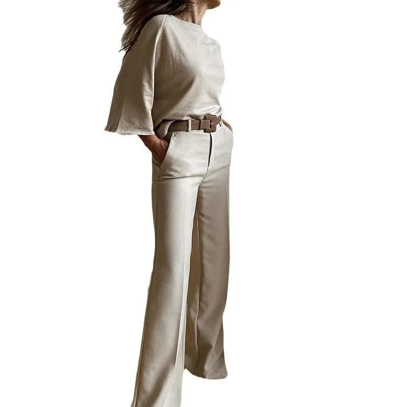 Khaki Casual women suit