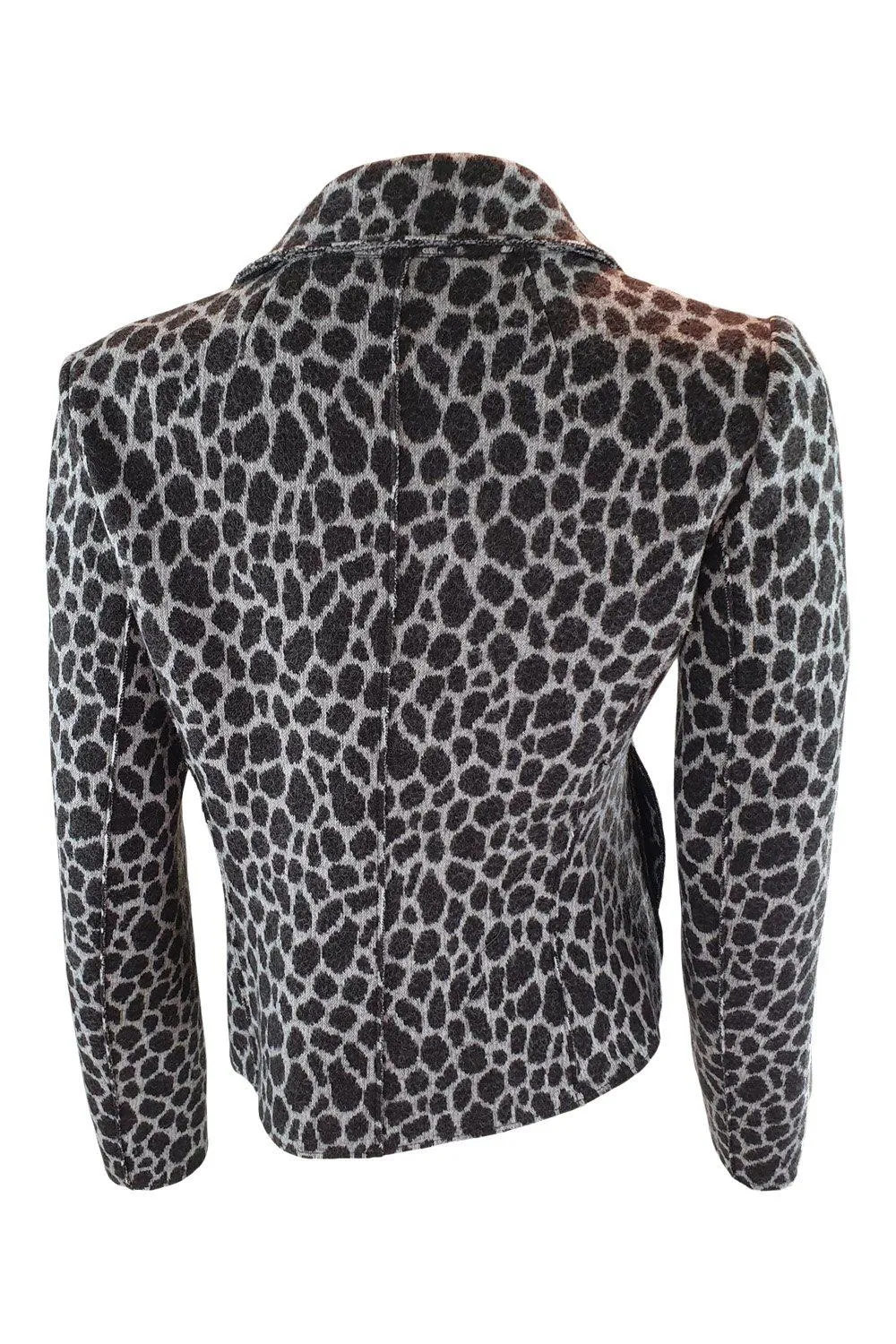 MAX MARA Weekend 100% Virgin Wool Brown Leopard Print Jacket (UK 10)