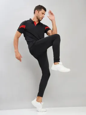 Men Colorblock Slim Fit Polo T-shirt with TECHNO COOL 