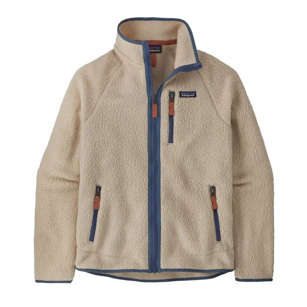 Patagonia Retro Pile Jacket - Dark Natural / Utility Blue