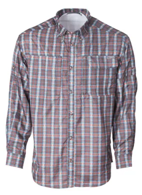 Performance Fishing Shirt - Blue/Orange - Sale