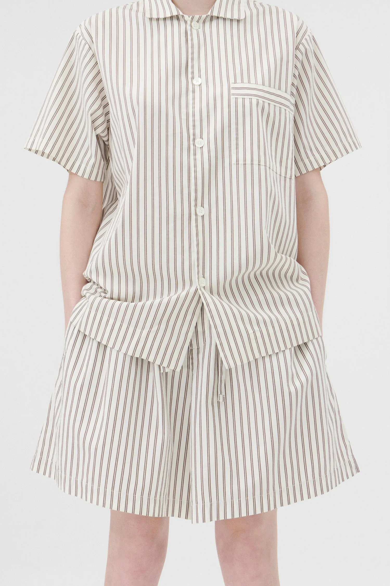 Poplin Pyjama Shorts Hopper Stripe