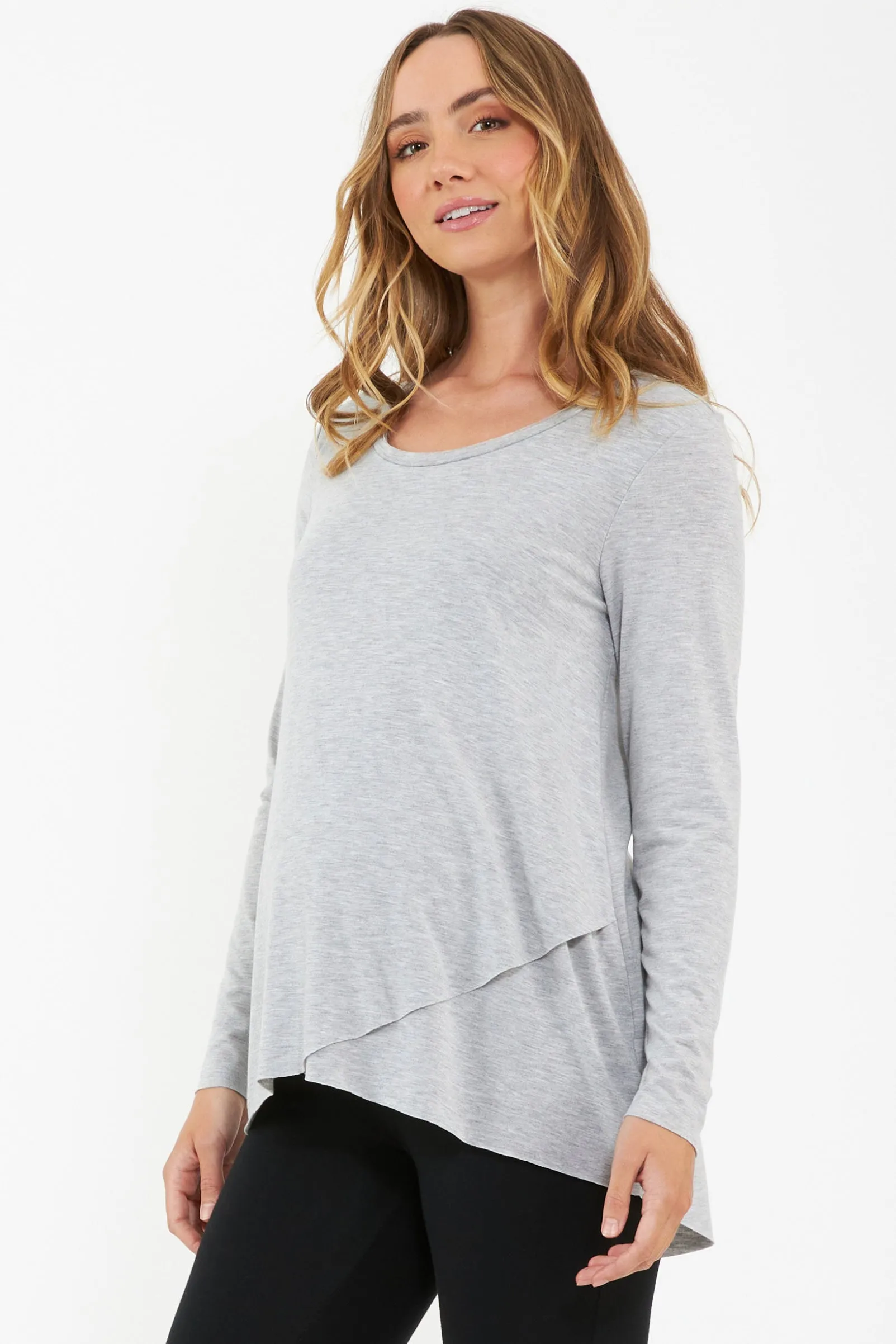 Raw Edge Maternity & Nursing Top