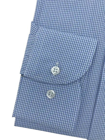 Roxtons Slim Fit Shirt Blue Check