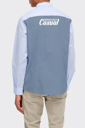 Seriously Casual Blue Full Sleeve Shirt