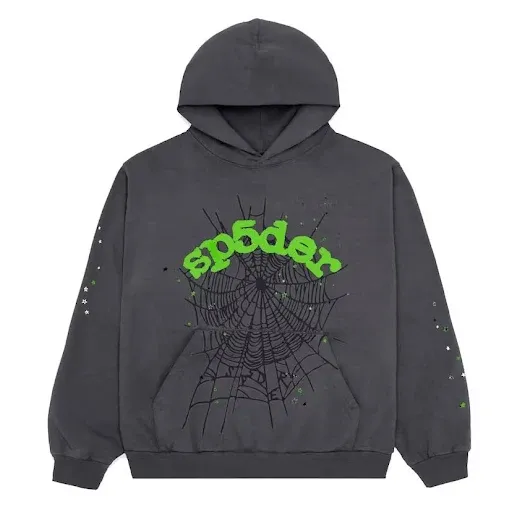 Sp5der - Wait Web Hoodie Slate Grey