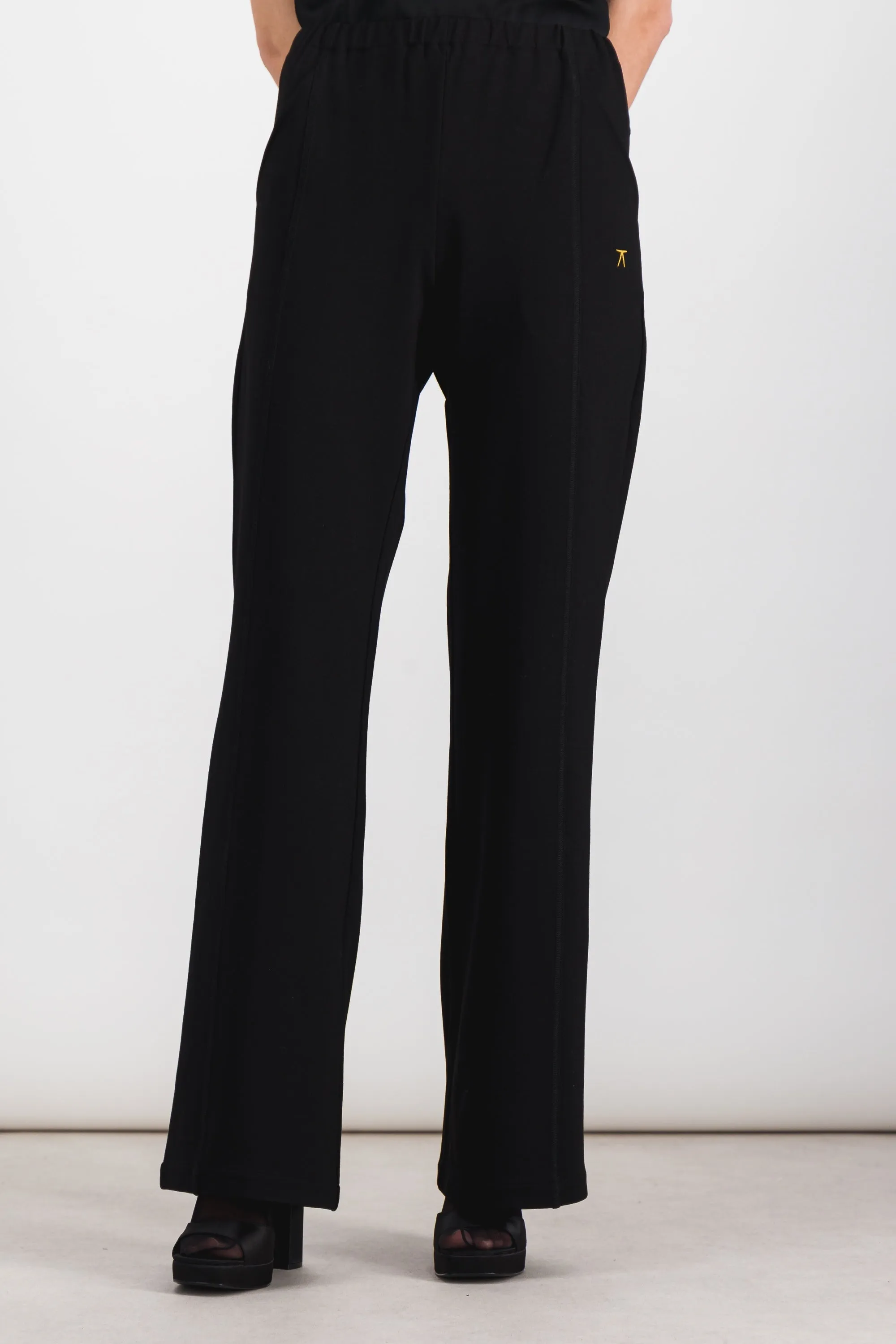 Sustainable ocean jersey wide leg jogging pants