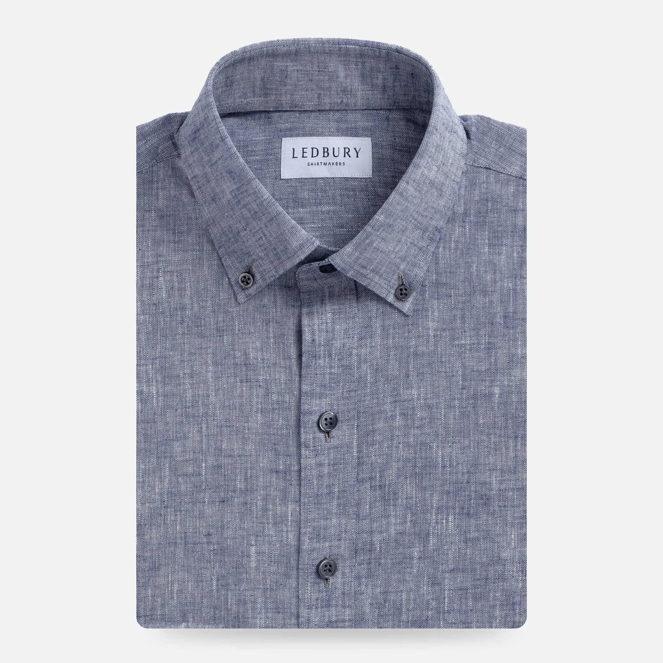 The Navy Blue Sandoval Oxford Chambray Custom Shirt