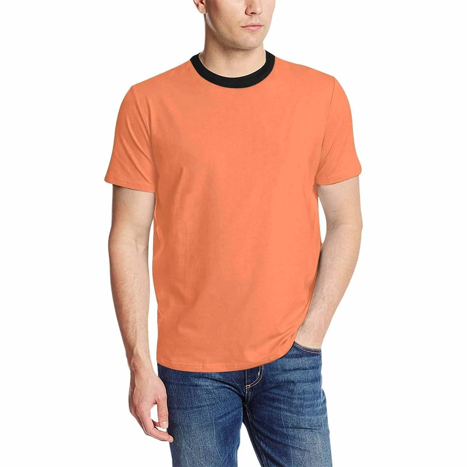 Uniquely You Mens T-Shirt /  Coral Red     - Short Sleeve Casual Shirt